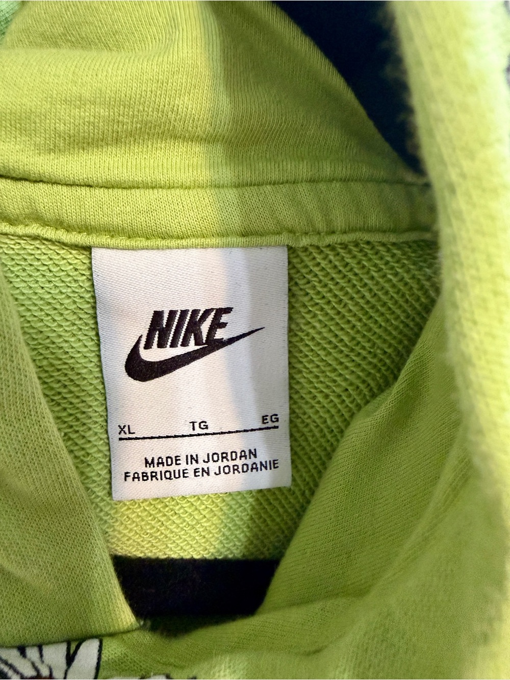 Nike Lime Green Daisy Hoodie - Picture 8 of 8